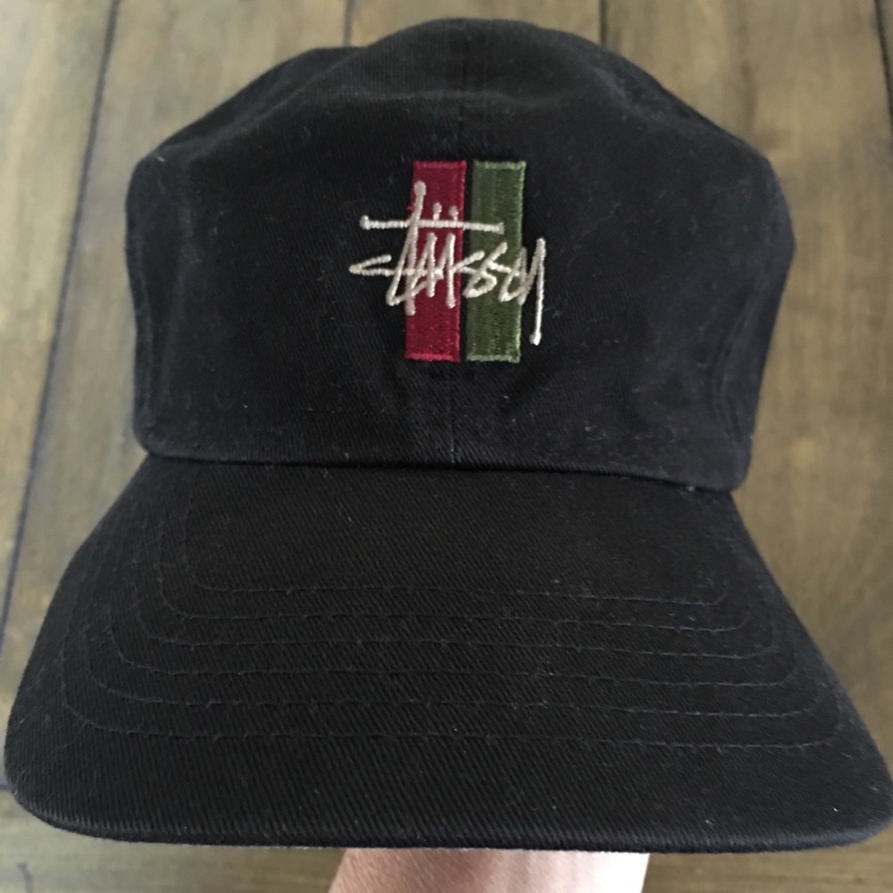 Stussy baseball Hat Black adjustable cotton⚾️